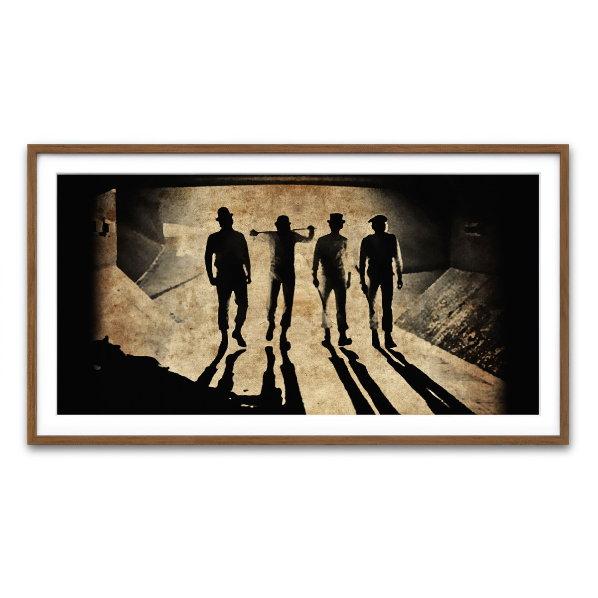 Framed Print 2x1 Walnut