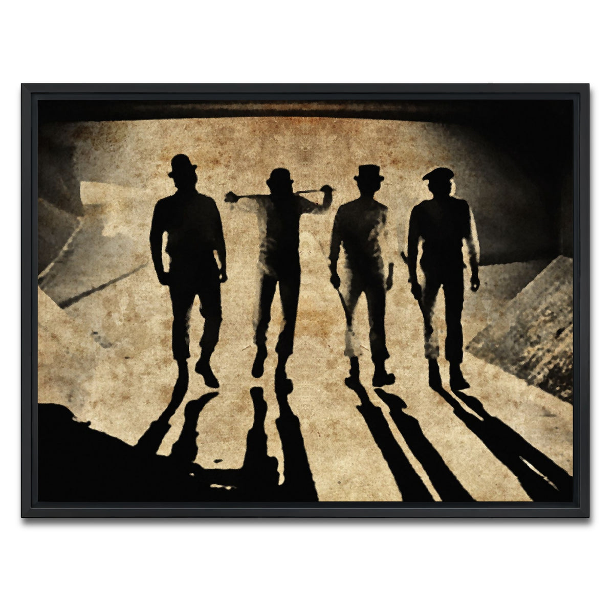 AUTO-MOCKUP WHITE | A Clockwork Orange Shadows | 1 Piece | Black Framed Canvas | group=4x3