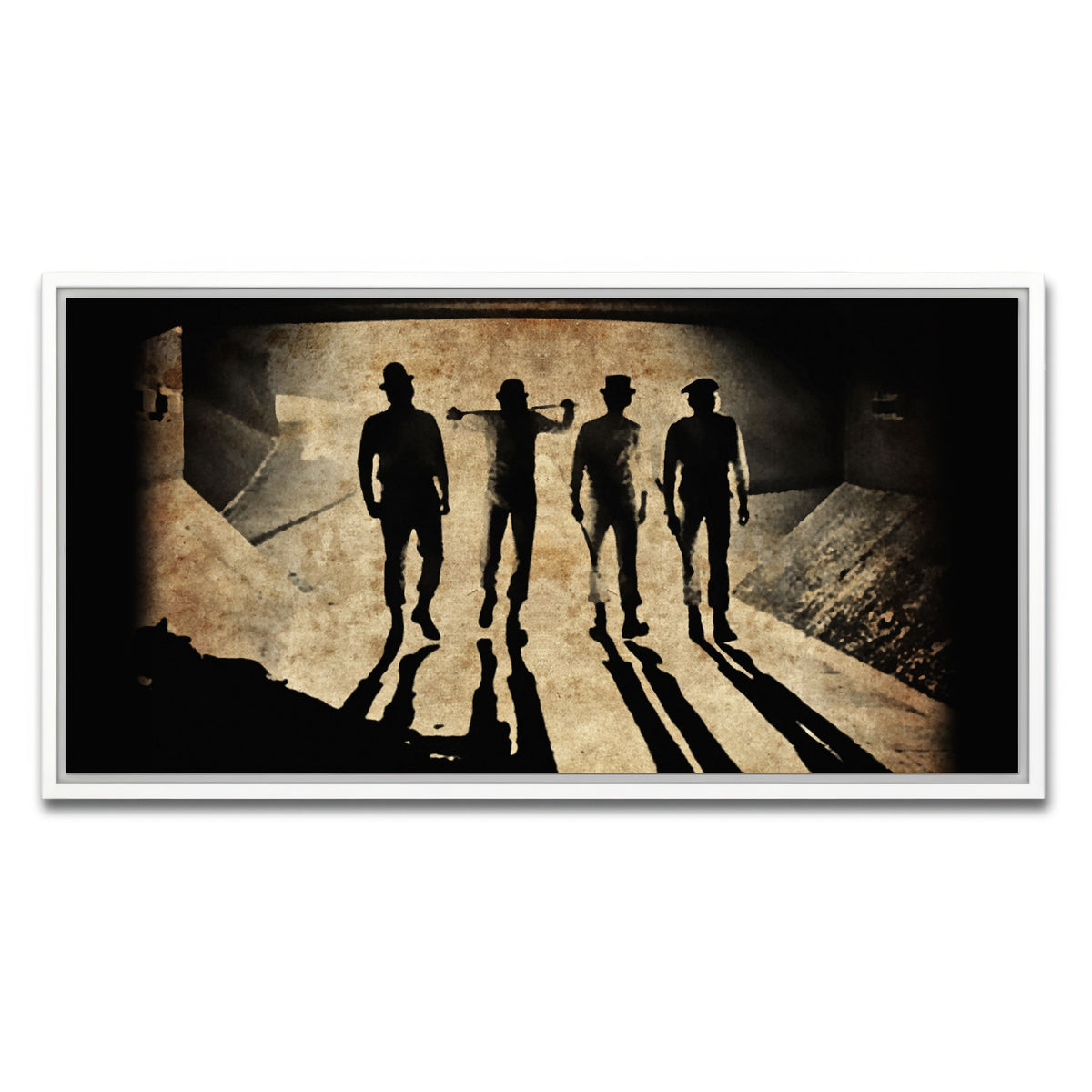 AUTO-MOCKUP WHITE | A Clockwork Orange Shadows | 1 Piece | White Framed Canvas | group=2x1