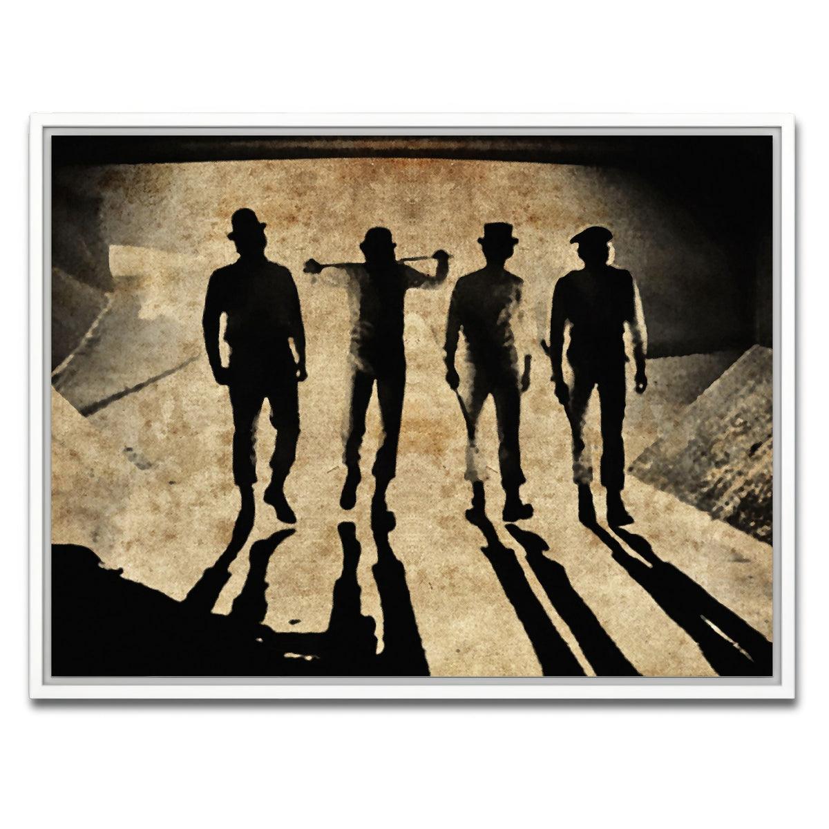 AUTO-MOCKUP WHITE | A Clockwork Orange Shadows | 1 Piece | White Framed Canvas | group=4x3