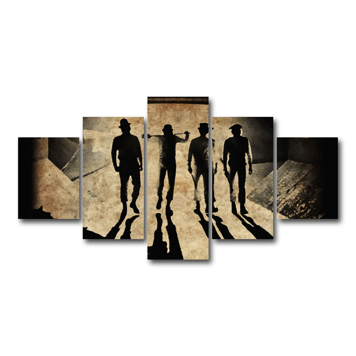 AUTO-MOCKUP WHITE | A Clockwork Orange Shadows | 5 Piece | Gallery Wrap Canvas | group=5_short
