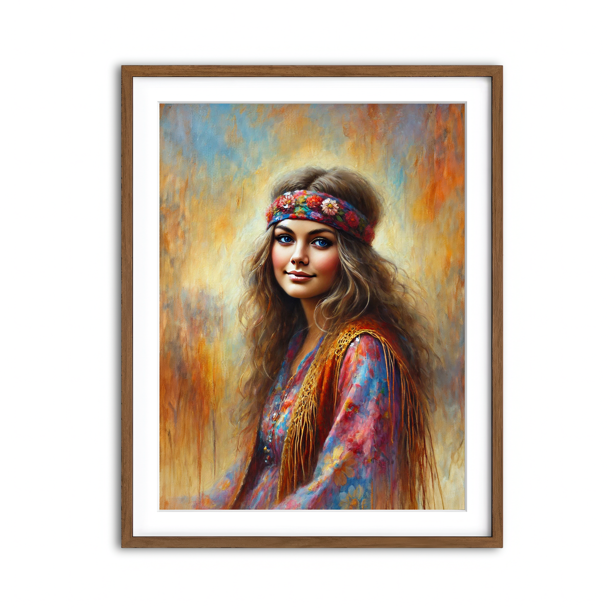 Framed Print 3x4 Walnut