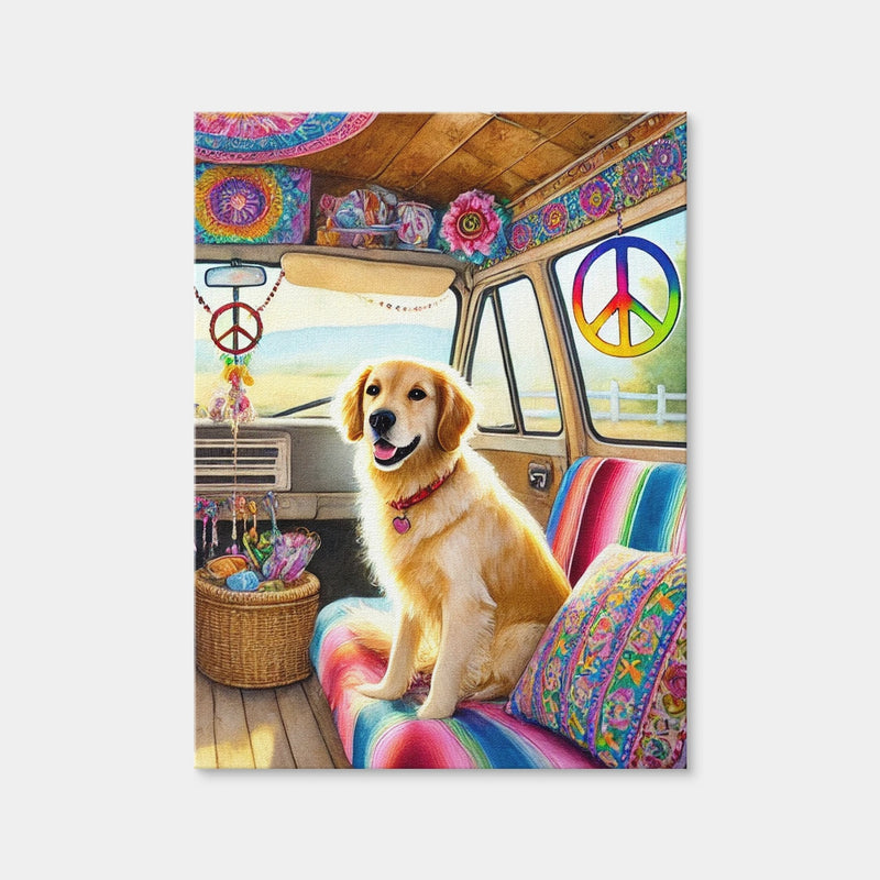 AUTO-MOCKUP WHITE | A Hippie Dog | 1 Piece | Gallery Wrap Canvas | group=3x4
