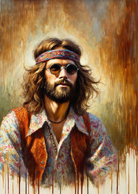 A Hippie Man Wall Art