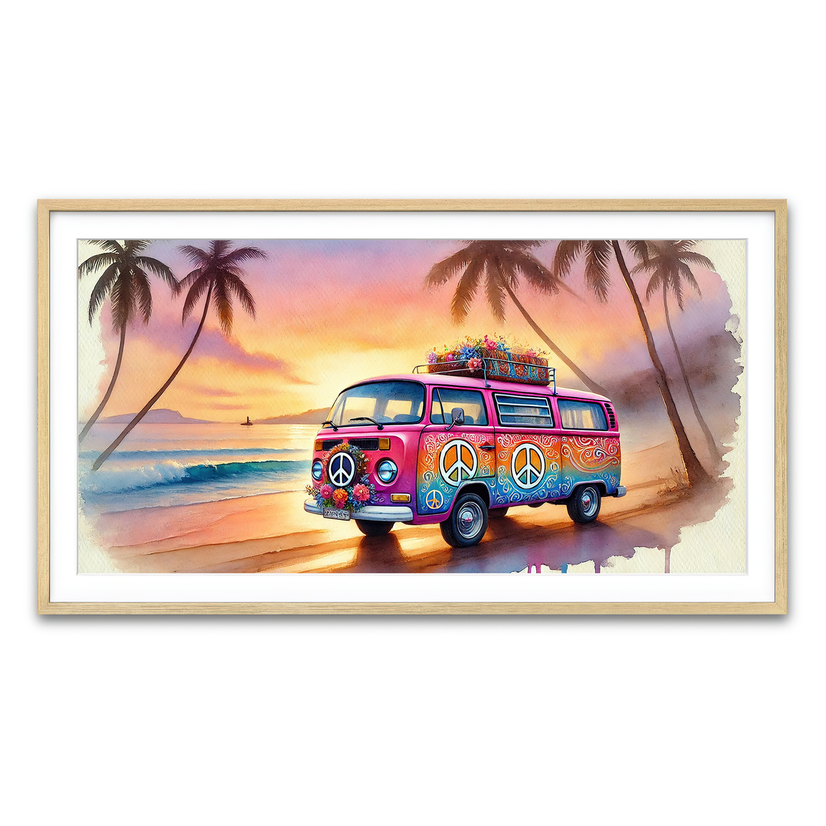 Framed Print 2x1 Natural