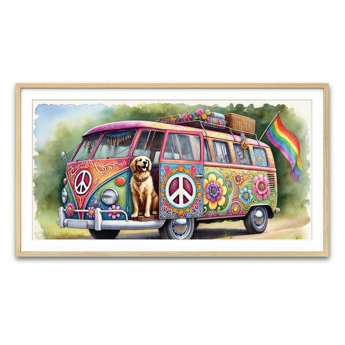 Framed Print 2x1 Natural