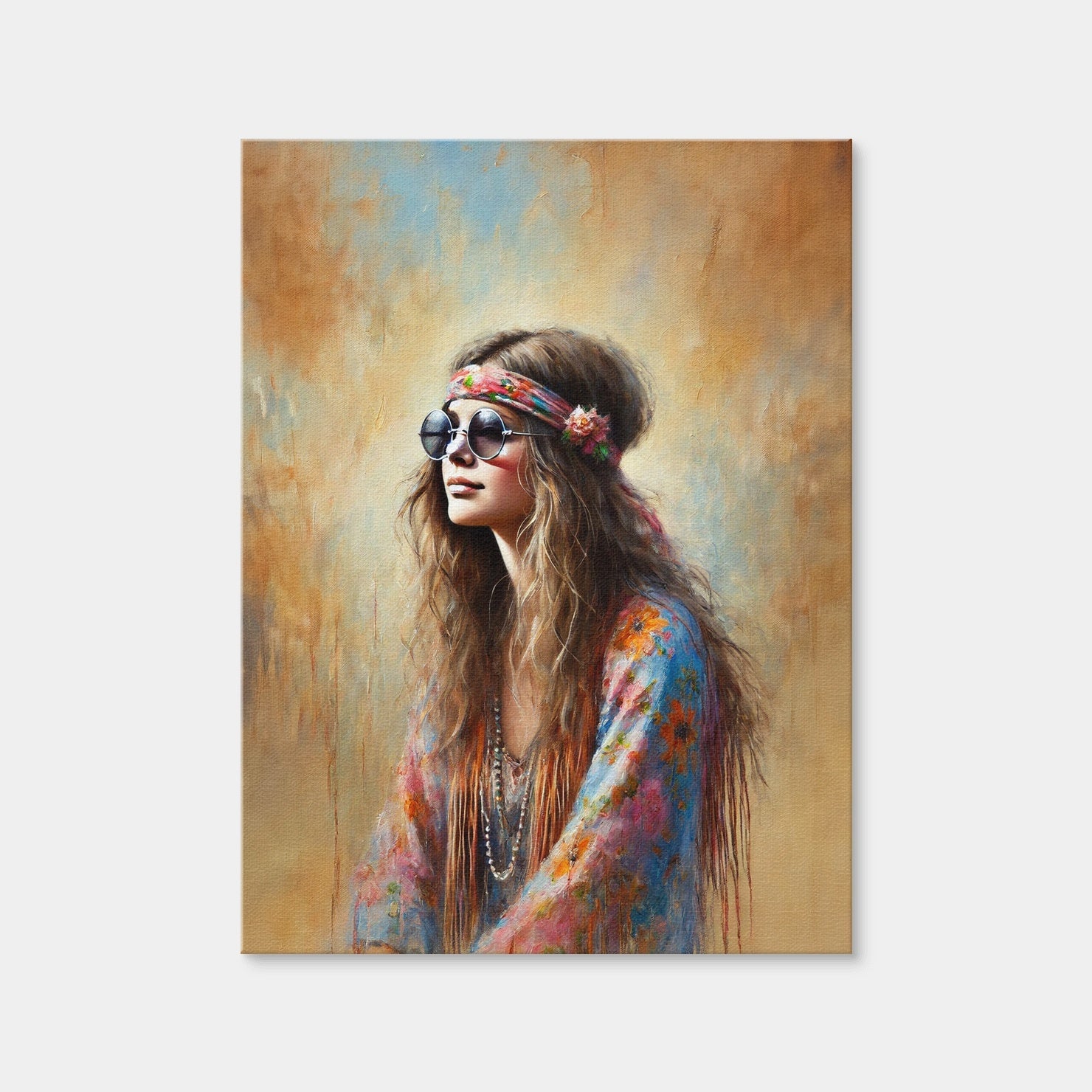 AUTO-MOCKUP WHITE | A Hippie Woman | 1 Piece | Gallery Wrap Canvas | group=3x4