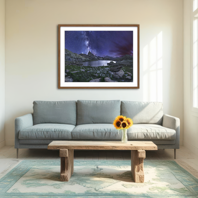 AUTO-MOCKUP ROOM | A Lake of Queyras Wall Art