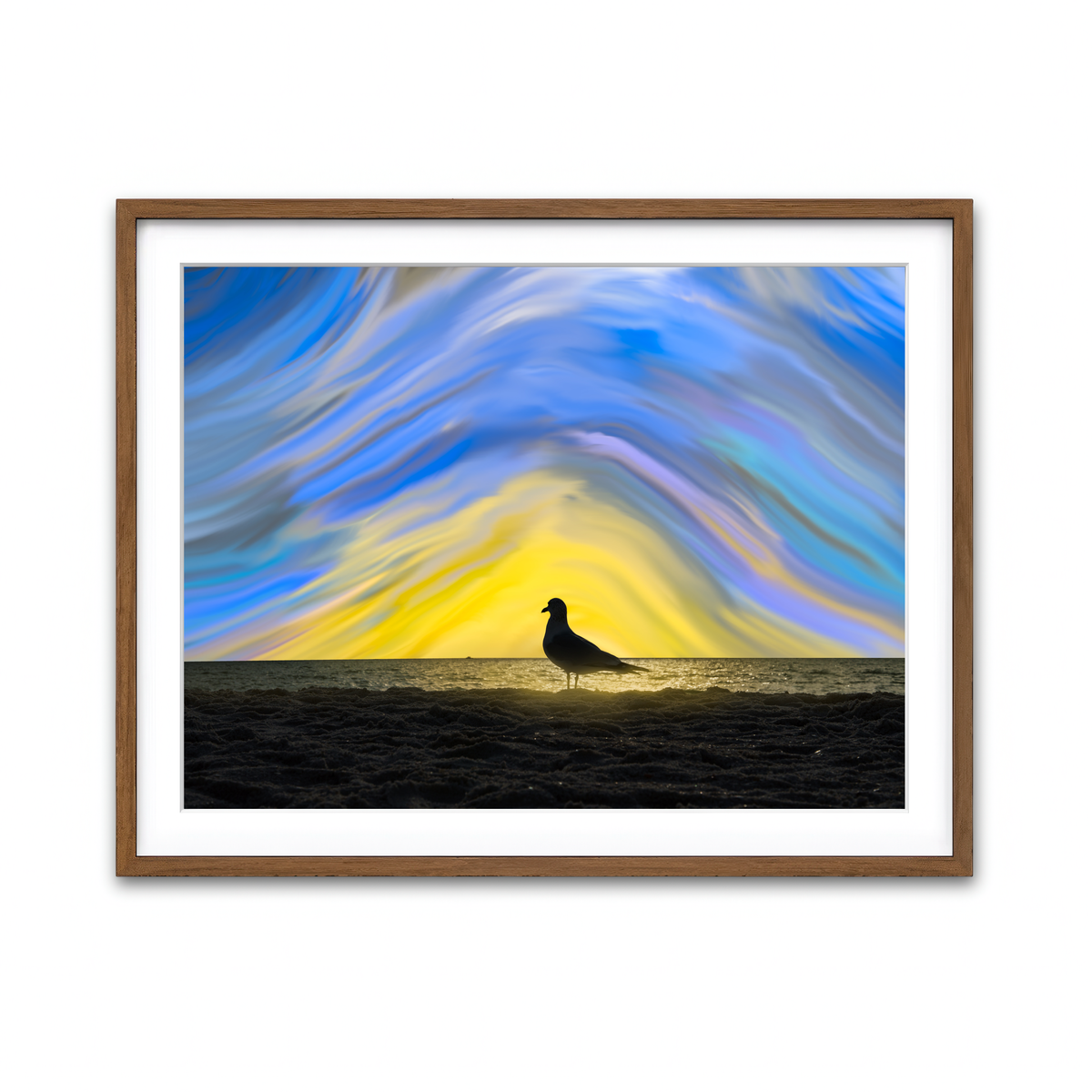 Framed Print 4x3 Walnut