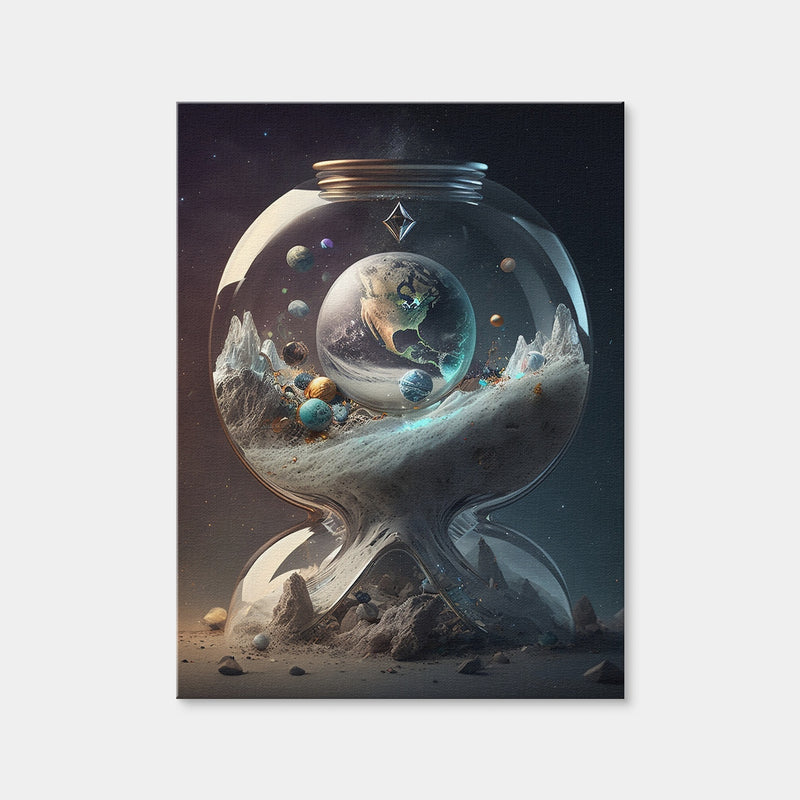 AUTO-MOCKUP WHITE | A Moment in Time with our Planet | 1 Piece | Gallery Wrap Canvas | group=3x4