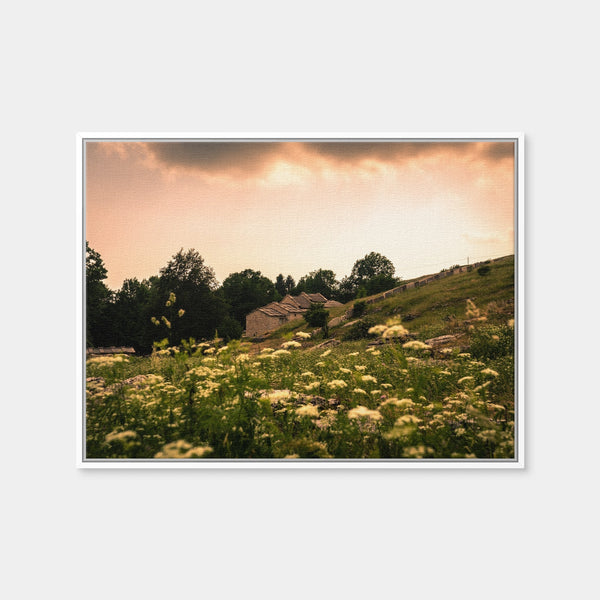 A Village on the Mountains Wall Art — Framed Canvas Format preview
