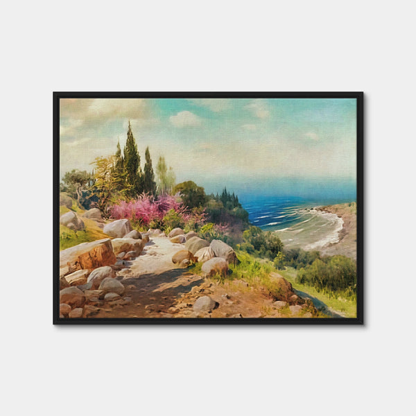 A Walk to the Seashore Wall Art — Framed Canvas Format preview