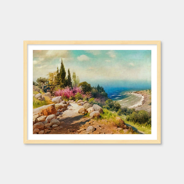A Walk to the Seashore Wall Art — Framed Print Format preview