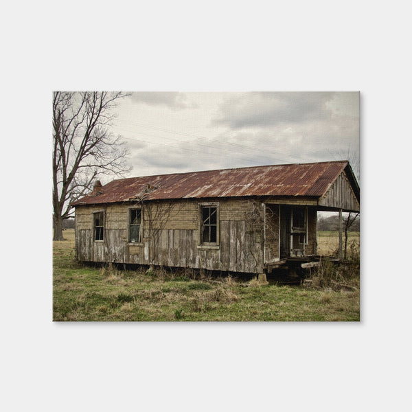Abandoned Cabin Louisiana Wall Art — Canvas Wrap Format preview