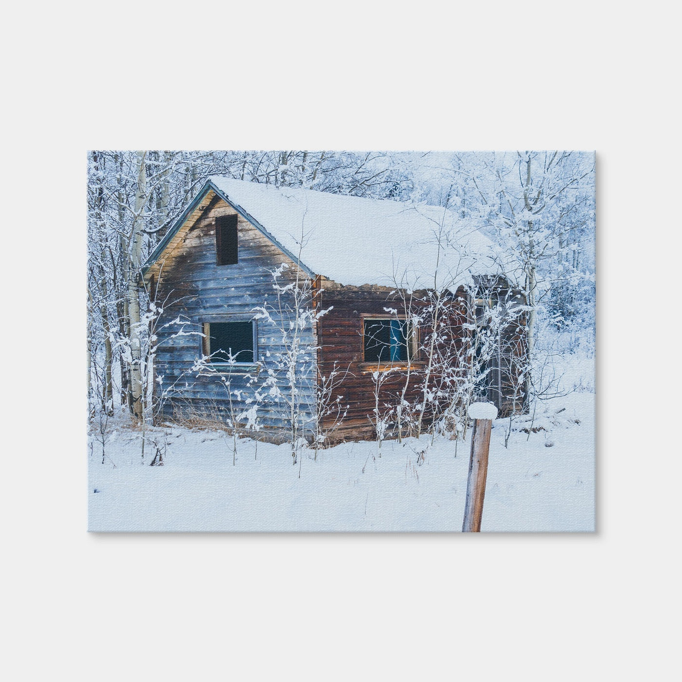 AUTO-MOCKUP WHITE | Abandoned Cabin | 1 Piece | Gallery Wrap Canvas | group=4x3