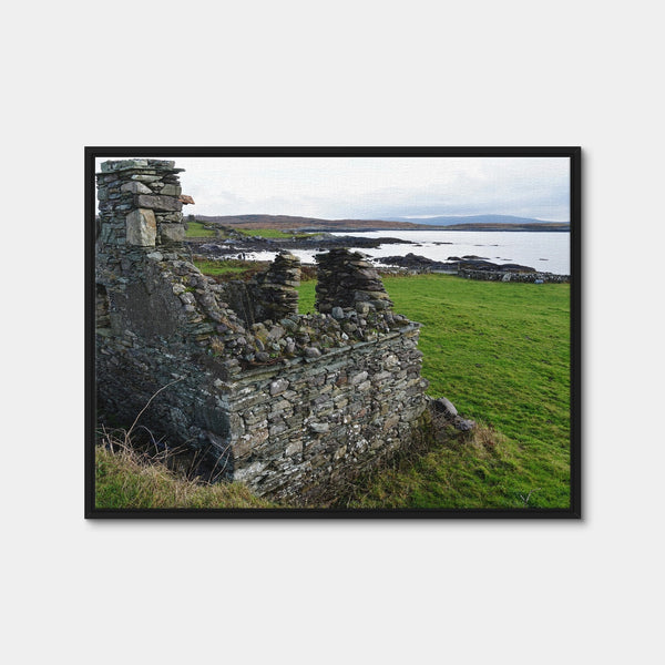 Abandoned House - Trafask, Ireland Wall Art — Framed Canvas Format preview