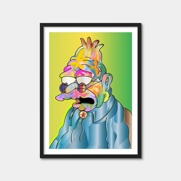 Abe Simpson Wall Art — Framed Print Format preview
