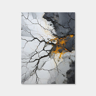 AUTO-MOCKUP WHITE | Abstract - Black Gold Shapes 15 | 1 Piece | Gallery Wrap Canvas | group=3x4