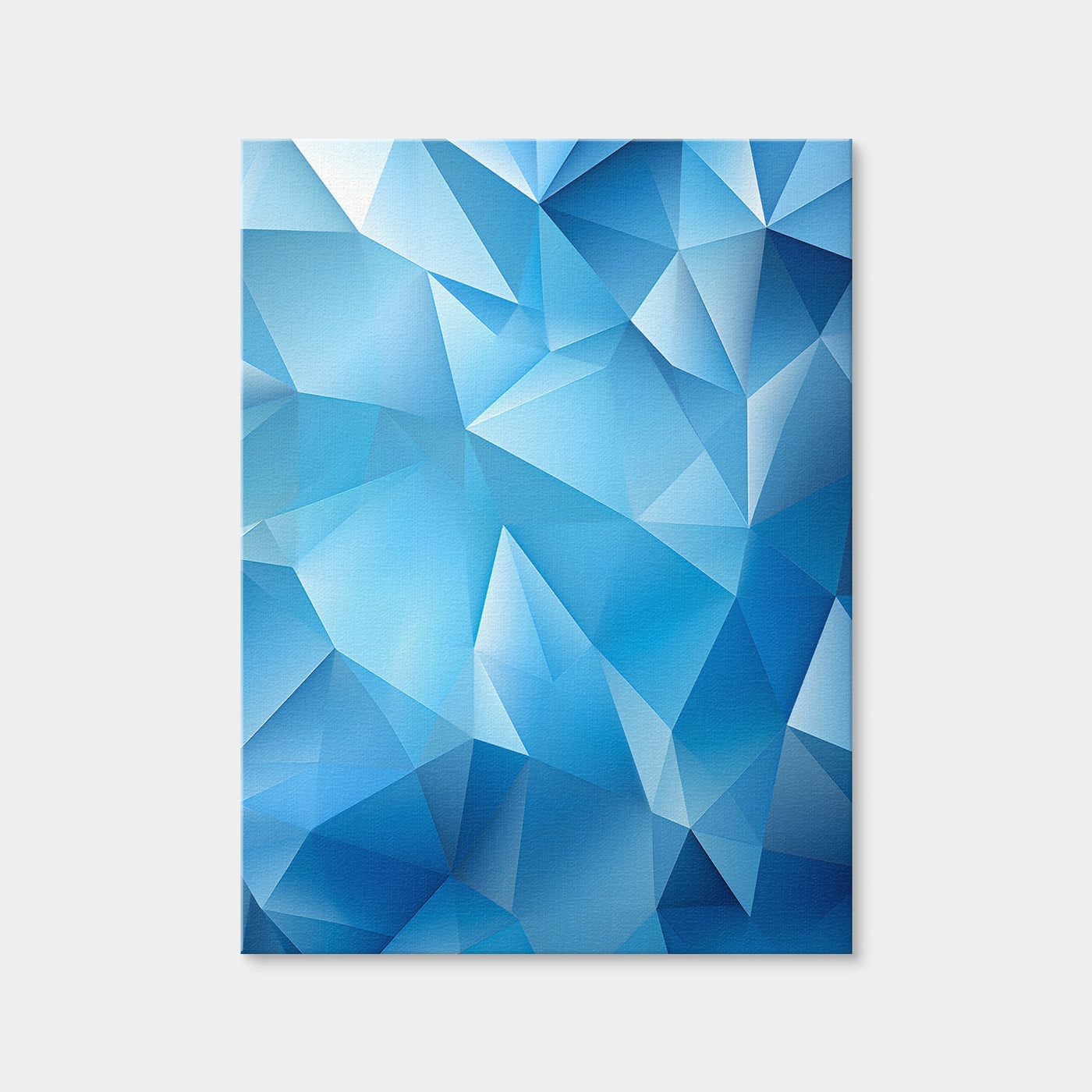 AUTO-MOCKUP WHITE | Abstract - Blue Shapes 2 | 1 Piece | Gallery Wrap Canvas | group=3x4