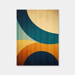 AUTO-MOCKUP WHITE | Abstract - Blue Gold Shapes 6 | 1 Piece | Gallery Wrap Canvas | group=3x4