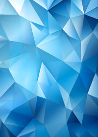 Abstract - Blue shapes 2 Wall Art