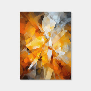 AUTO-MOCKUP WHITE | Abstract - Orange Shapes 2 | 1 Piece | Gallery Wrap Canvas | group=3x4