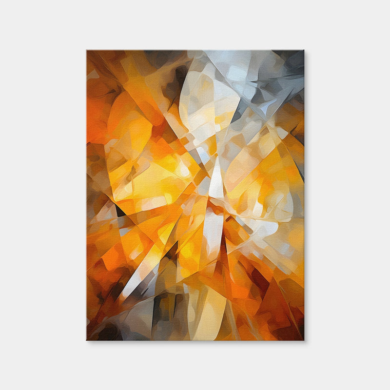 AUTO-MOCKUP WHITE | Abstract - Orange Shapes 2 | 1 Piece | Gallery Wrap Canvas | group=3x4