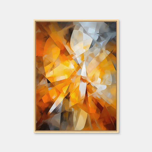 Abstract - Orange Shapes 2 Wall Art — Framed Canvas Format preview