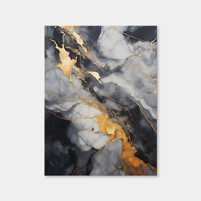 AUTO-MOCKUP WHITE | Abstract - White Gold Waves 8 | 1 Piece | Gallery Wrap Canvas | group=3x4