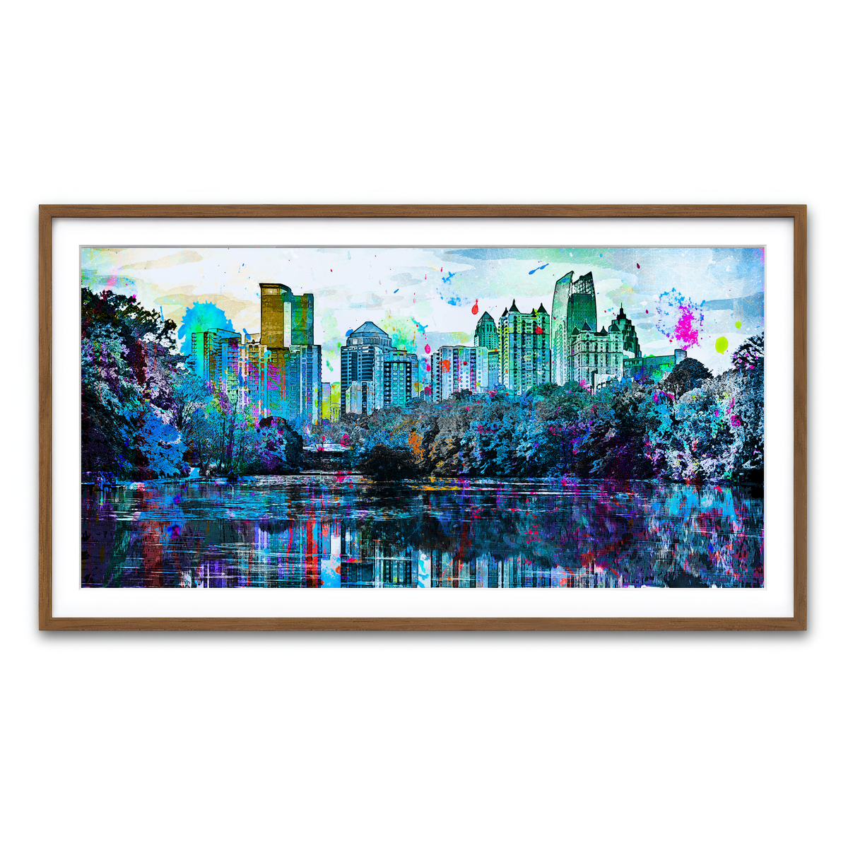 Framed Print 2x1 Walnut