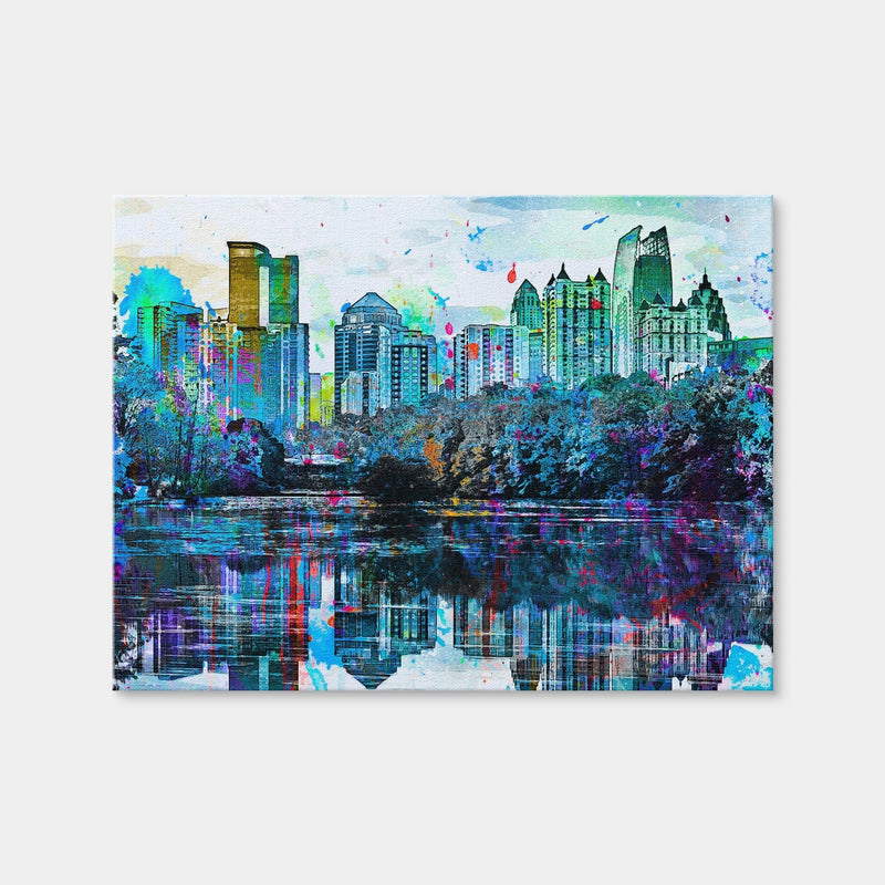 AUTO-MOCKUP WHITE | Abstract Atlanta | 1 Piece | Gallery Wrap Canvas | group=4x3