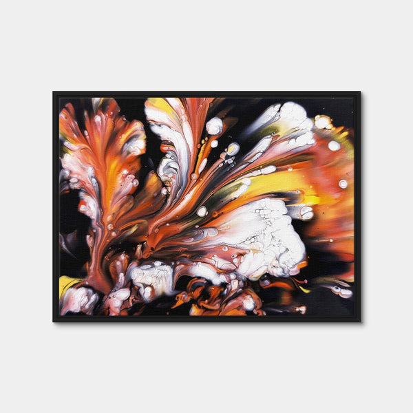 Abstract Blossom Wall Art — Framed Canvas Format preview
