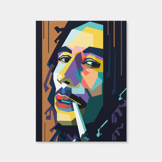 AUTO-MOCKUP WHITE | Abstract Bob Marley | 1 Piece | Gallery Wrap Canvas | group=3x4