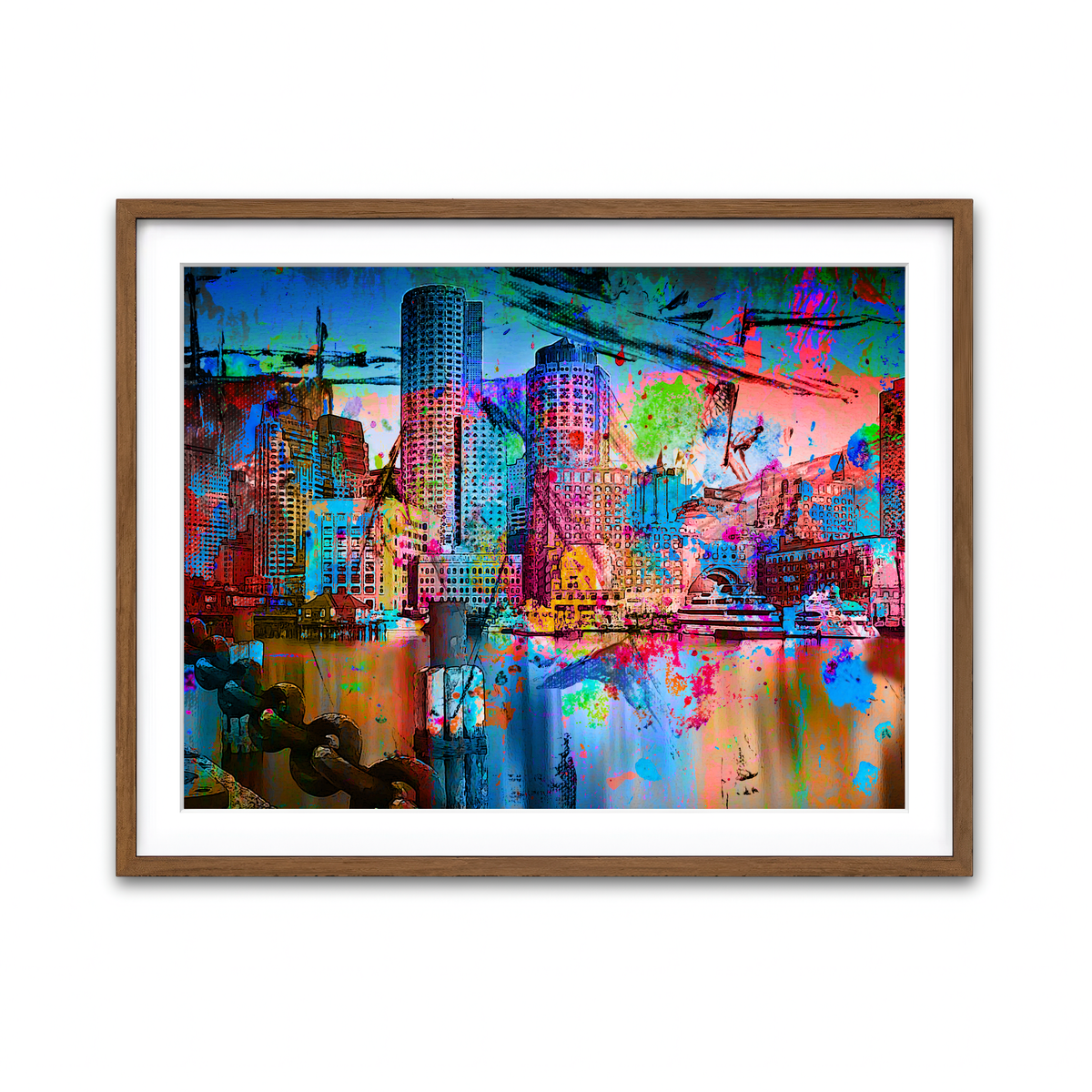 Framed Print 4x3 Walnut