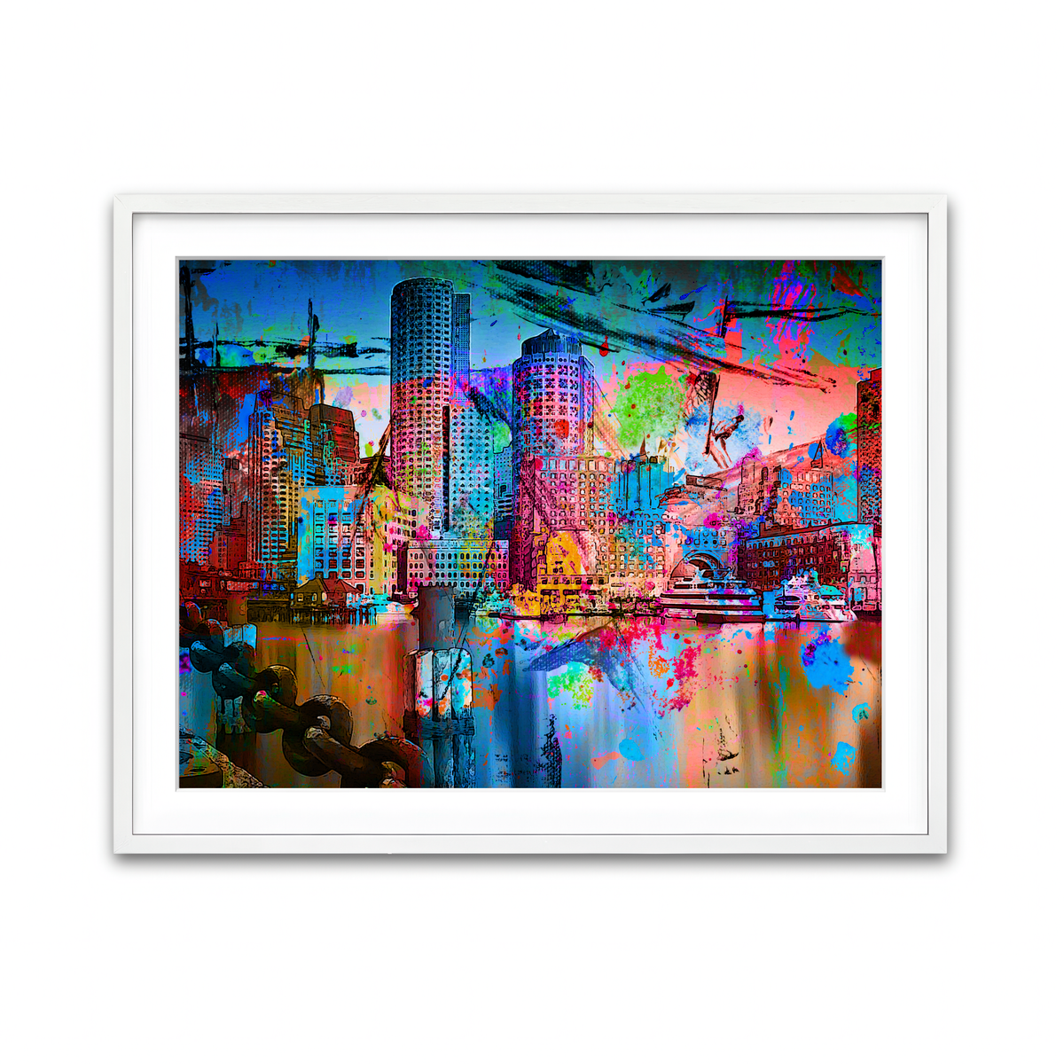Framed Print 4x3 White
