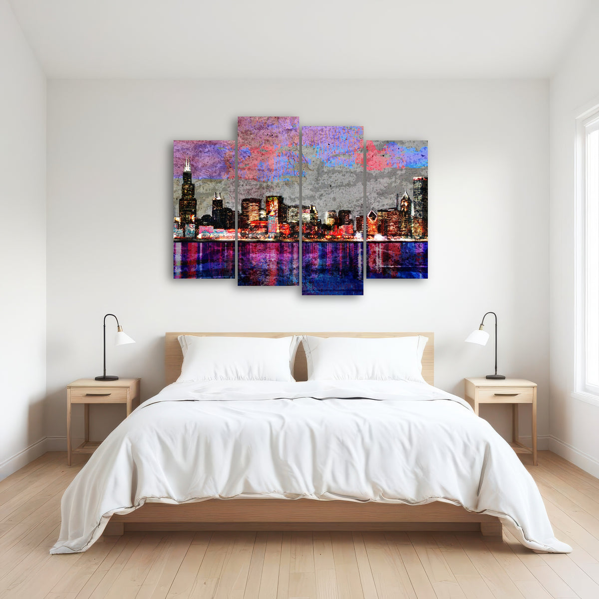 AUTO-MOCKUP ROOM | Abstract Chicago Skyline