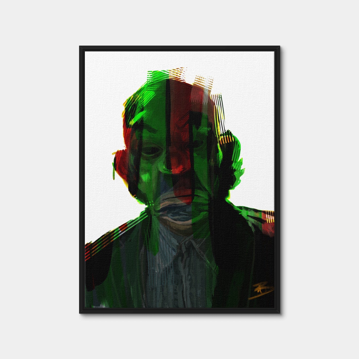 AUTO-MOCKUP WHITE | Abstract Clown | 1 Piece | Black Framed Canvas | group=3x4