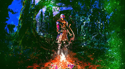 Abstract Dark Souls Wall Art
