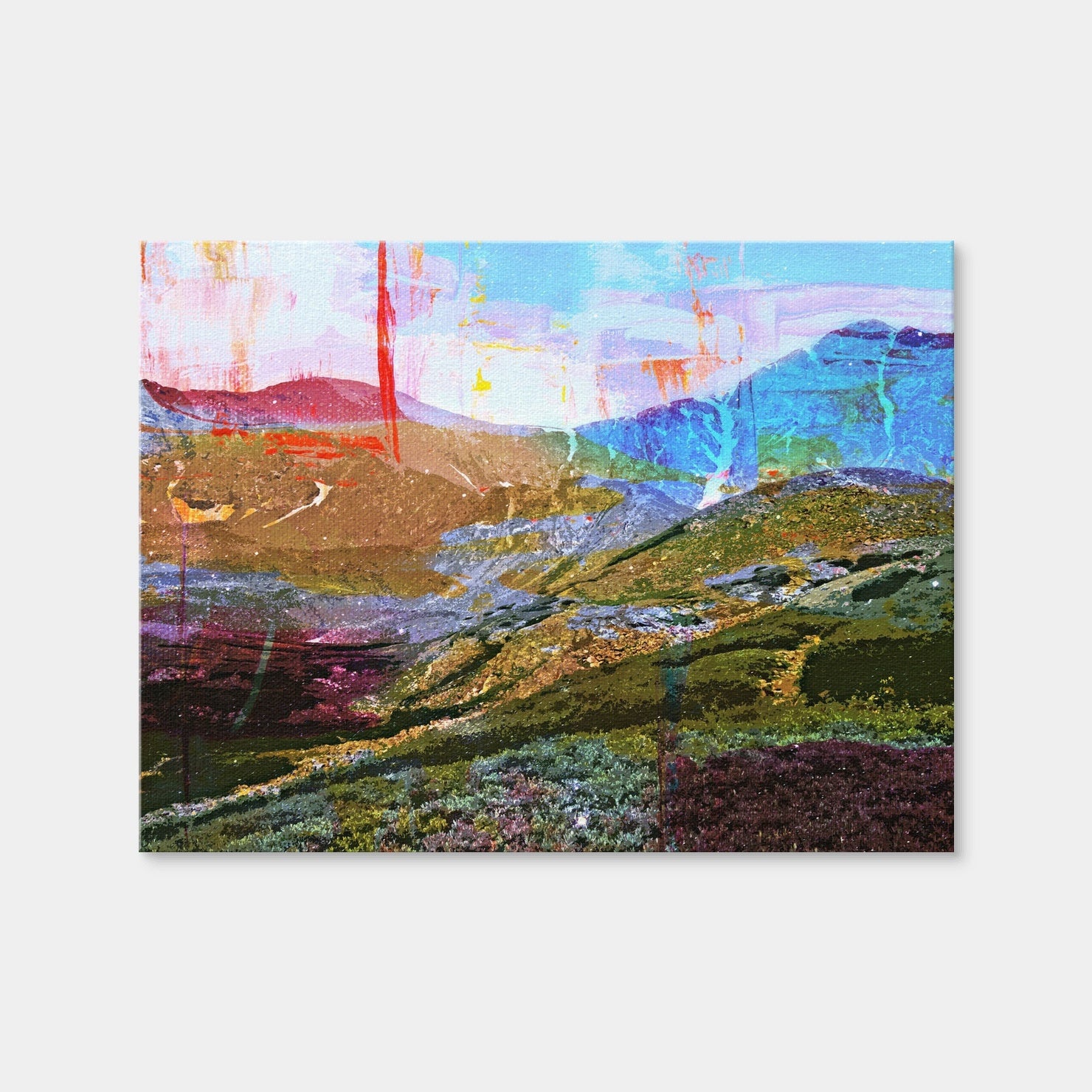 AUTO-MOCKUP WHITE | Abstract Grays & Torreys | 1 Piece | Gallery Wrap Canvas | group=4x3