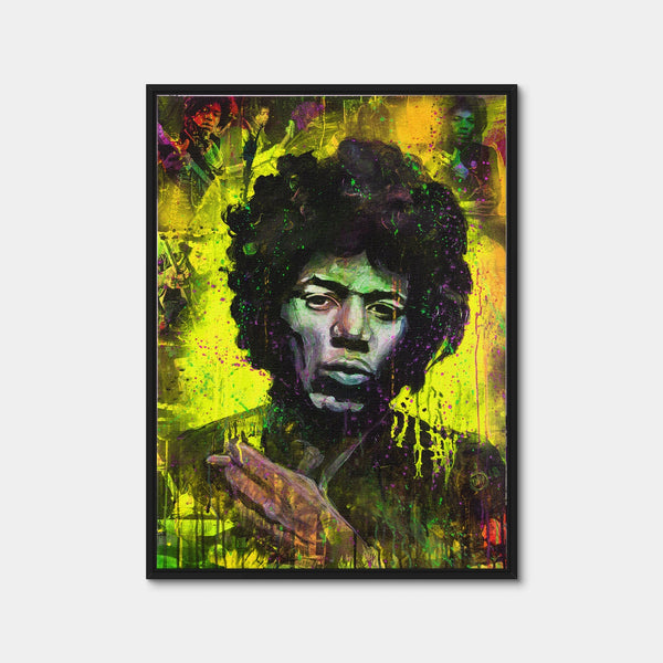 Abstract Hendrix Wall Art — Framed Canvas Format preview