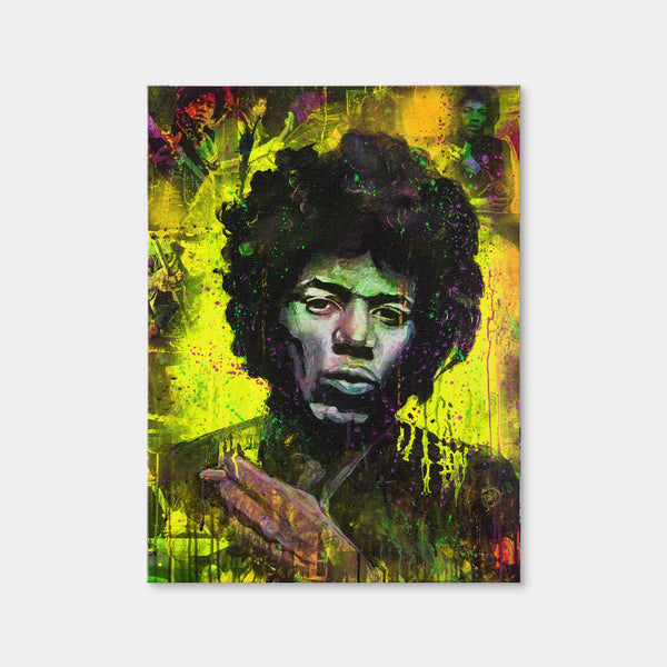Abstract Hendrix Wall Art — Canvas Wrap Format preview