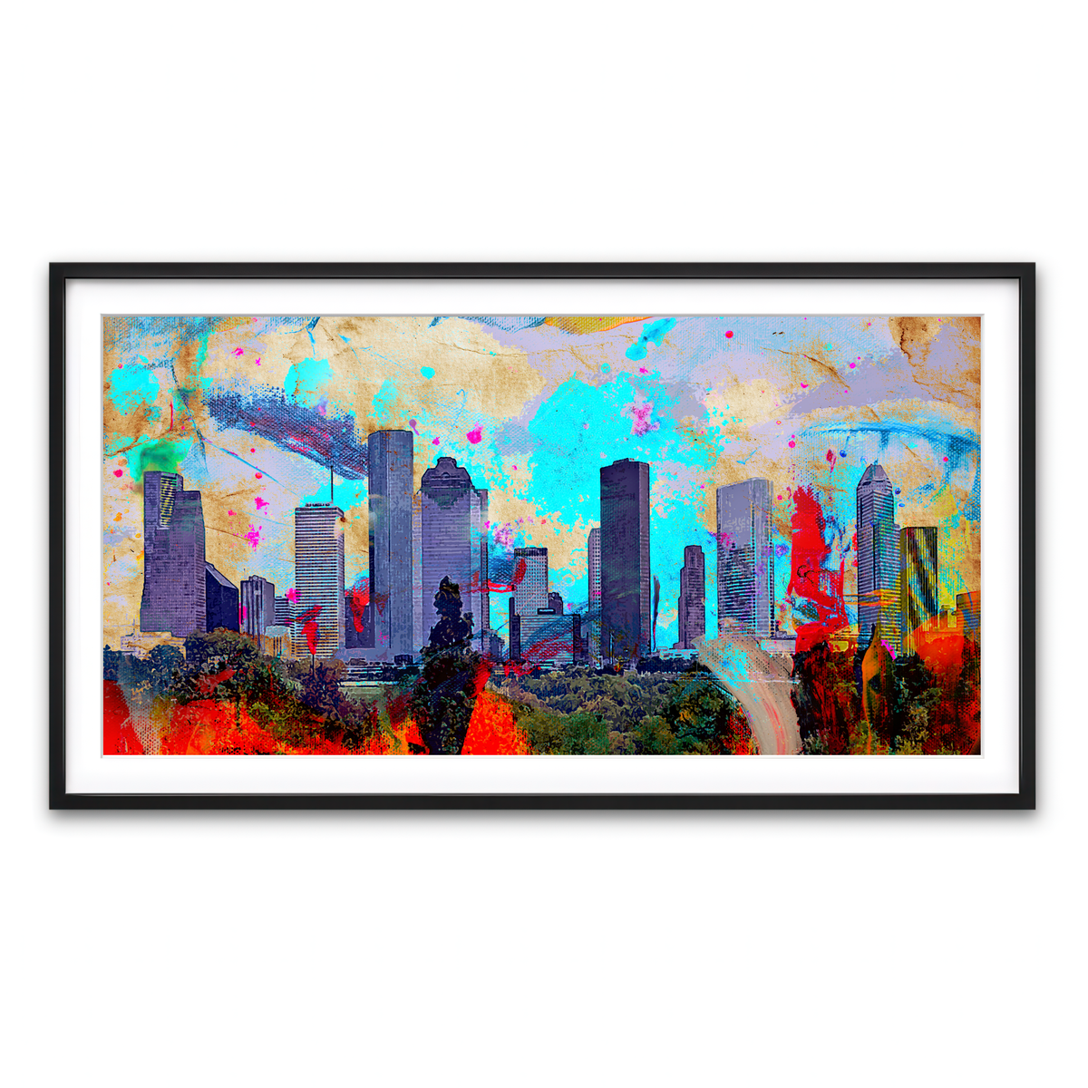 Framed Print 2x1 Black