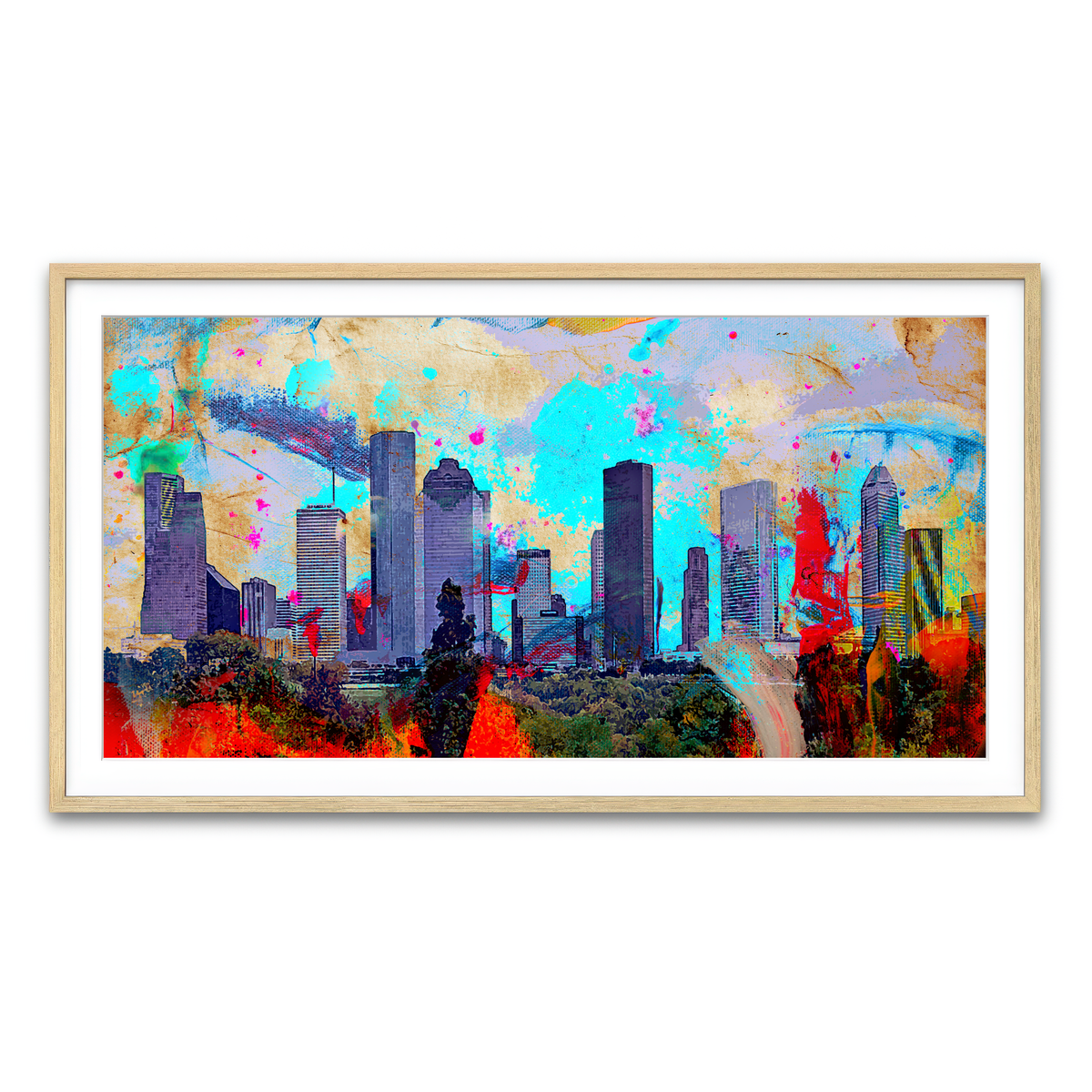 Framed Print 2x1 Natural
