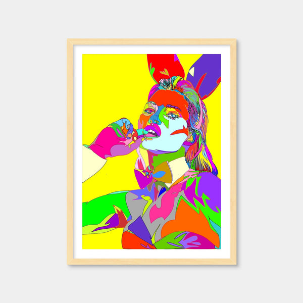 Abstract Kate Moss Wall Art — Framed Print Format preview