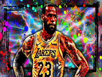 Abstract LBJ Wall Art