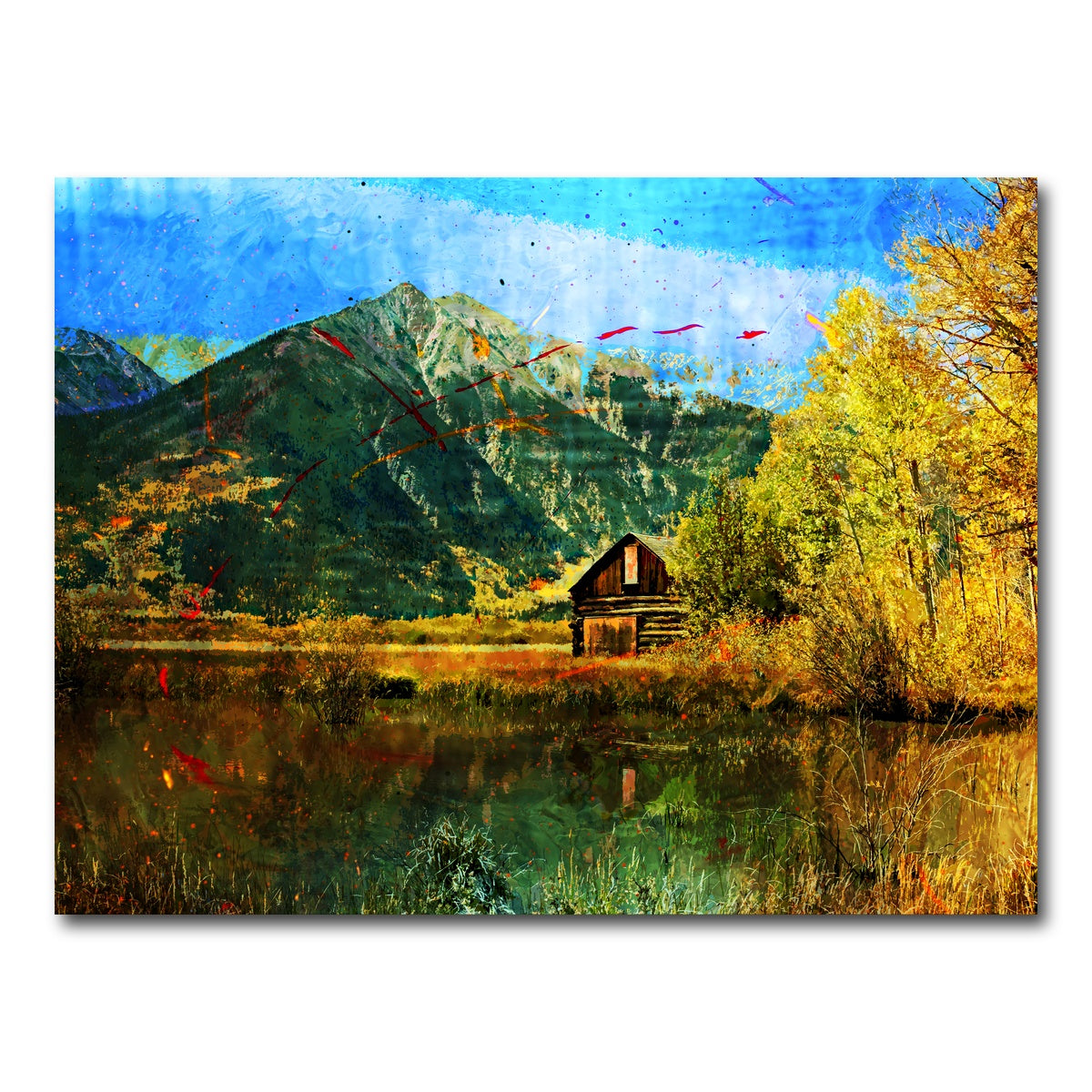 AUTO-MOCKUP WHITE | Abstract La Plata | 1 Piece | Gallery Wrap Canvas | group=4x3