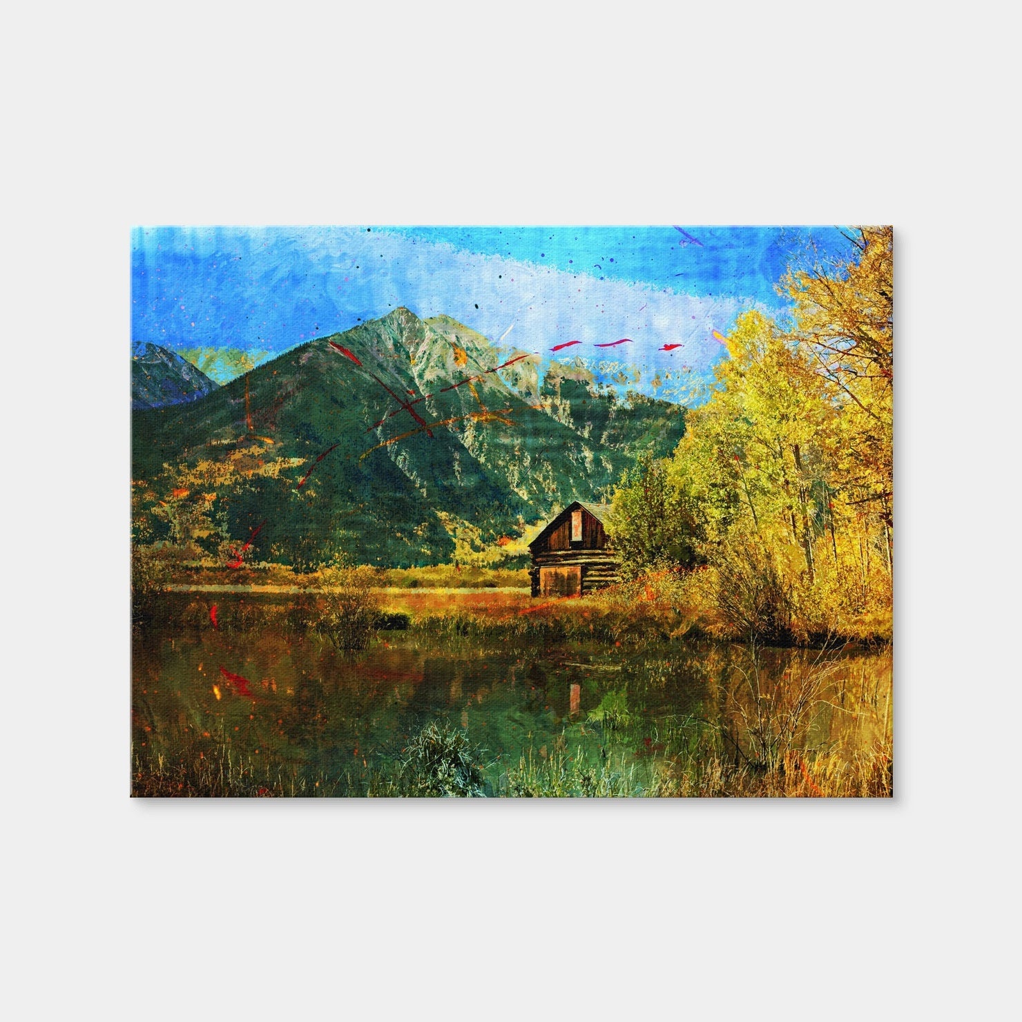 AUTO-MOCKUP WHITE | Abstract La Plata | 1 Piece | Gallery Wrap Canvas | group=4x3