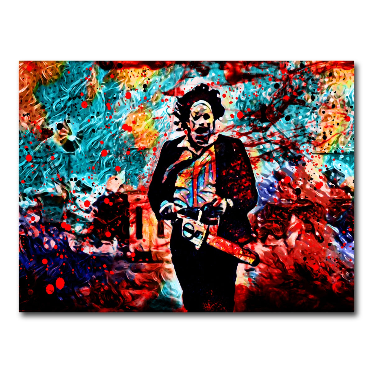 AUTO-MOCKUP WHITE | Abstract Leatherface | 1 Piece | Gallery Wrap Canvas | group=4x3