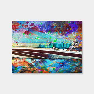 AUTO-MOCKUP WHITE | Abstract Miami Vice Scarab | 1 Piece | Gallery Wrap Canvas | group=4x3