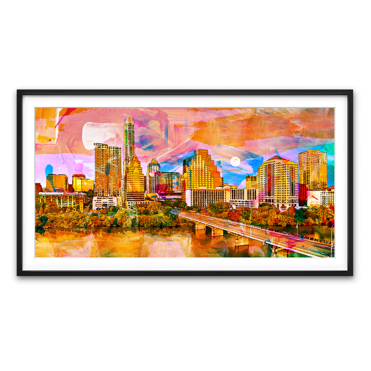 Framed Print 2x1 Black